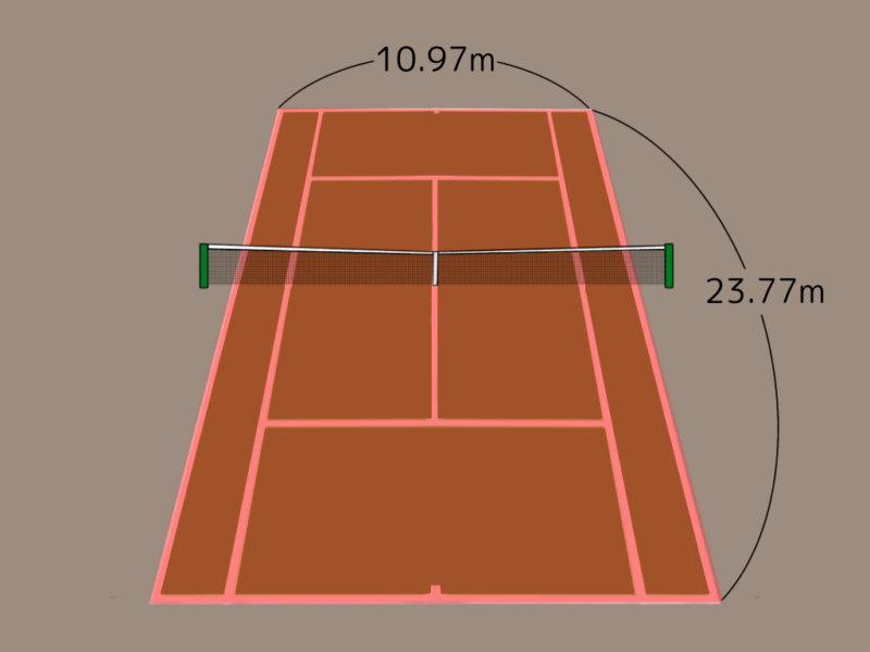 テニスのネットの高さは？ダブルスとシングルスのポストの位置も解説