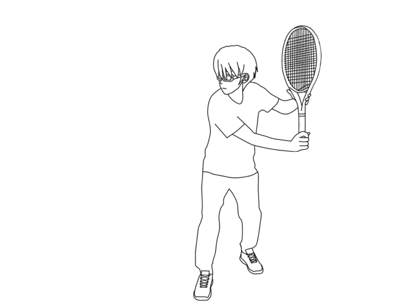 【テニスのバックハンドスライスのコツ】スイング幅と打球面を操作せよ